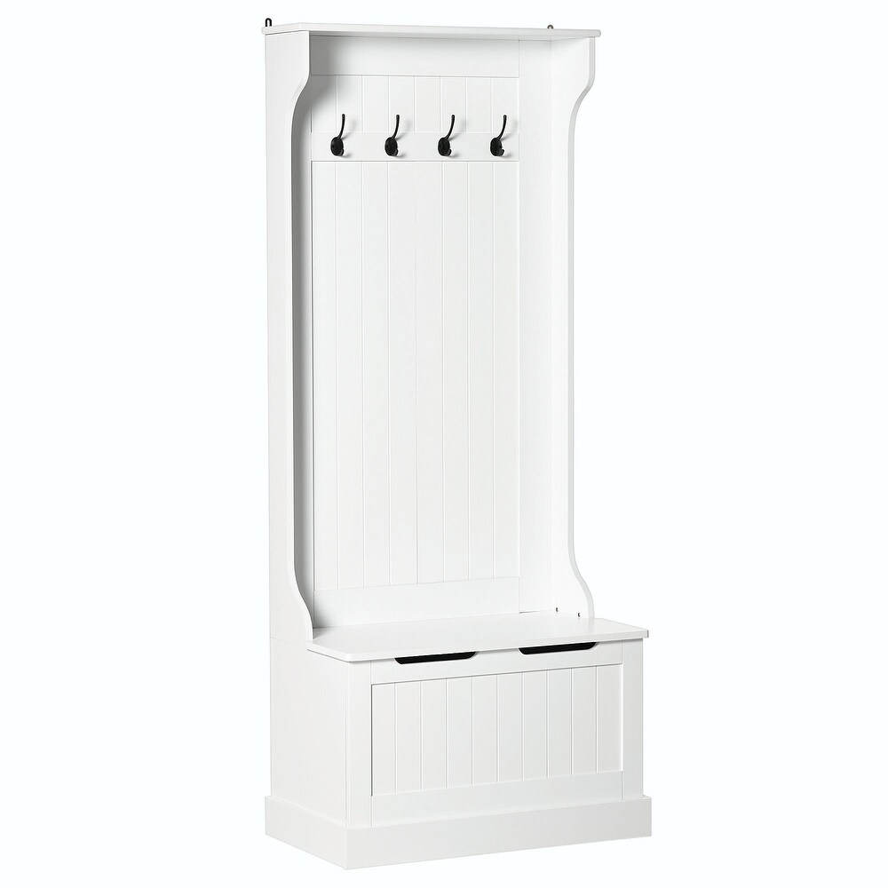 Hometios Furniture - Tall Hall Tree Storage Sitting Bench