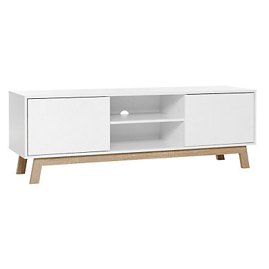 Hometios Furniture - Scandinavian TV Stand with 2 Doors