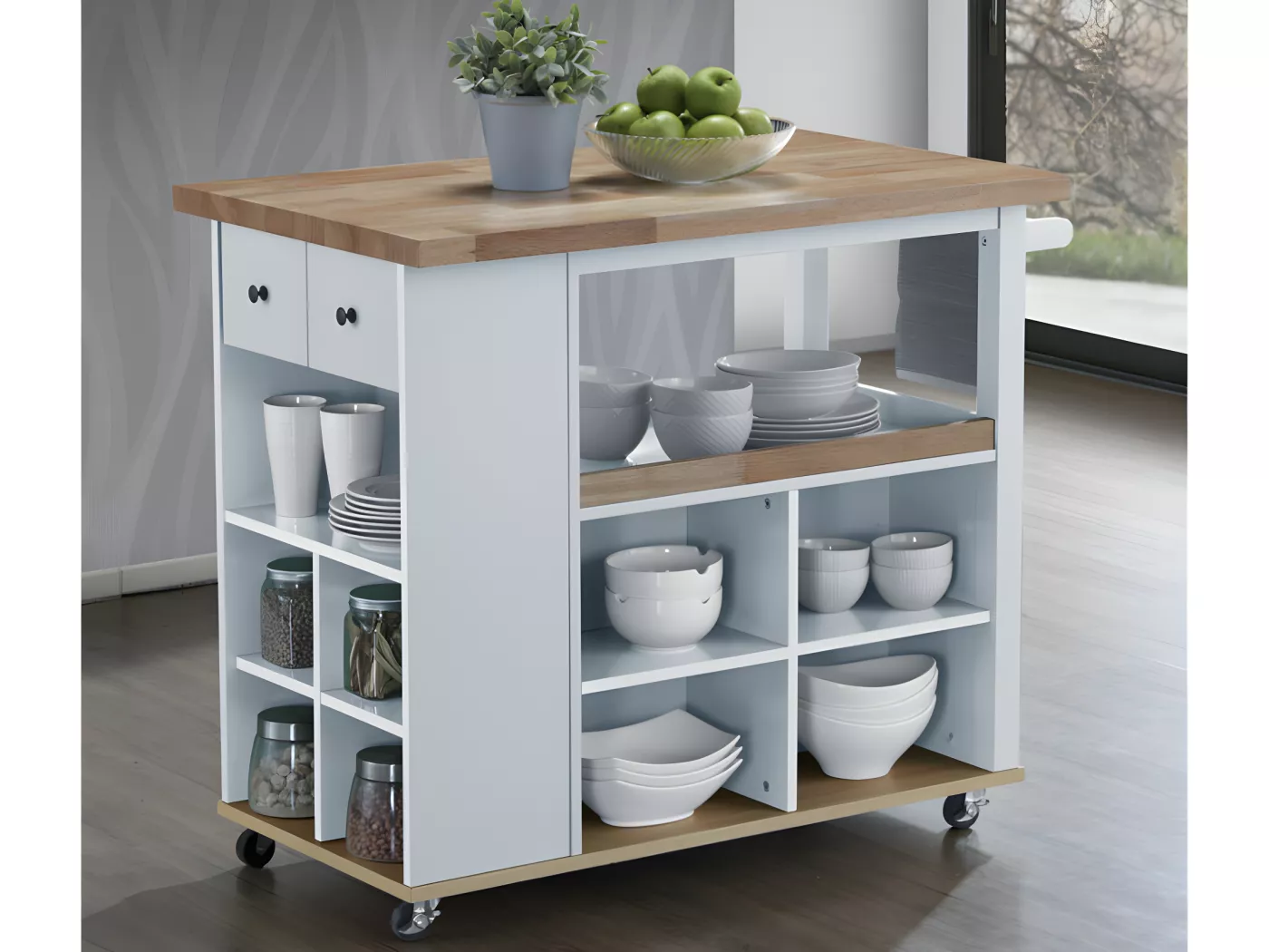 Hometios Furniture - Kitchen Island