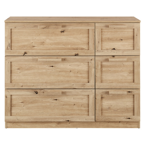 Hometios Furniture - Modern Shoe Cabinet with 3 Drawers