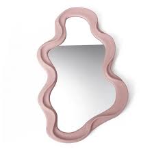 Hometios Furniture - Modern Pink Wall Mirror