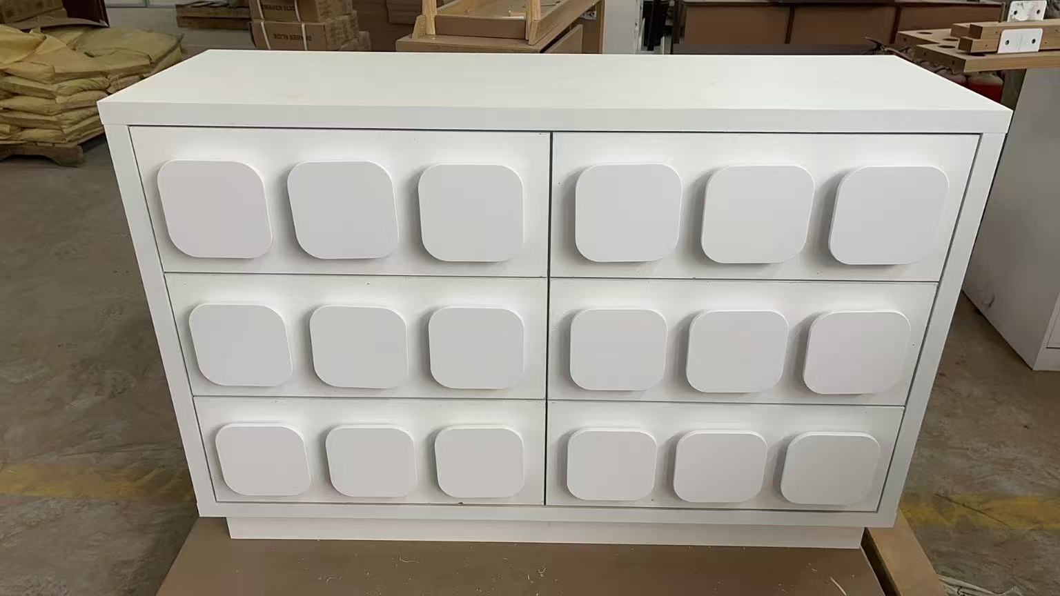 Hometios Furniture - Contemporary 6 Drawer Chest